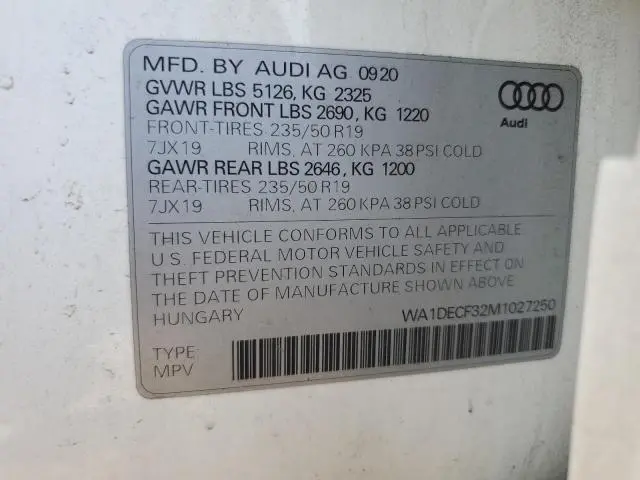 2021 AUDI Q3 PREMIUM S LINE 45  