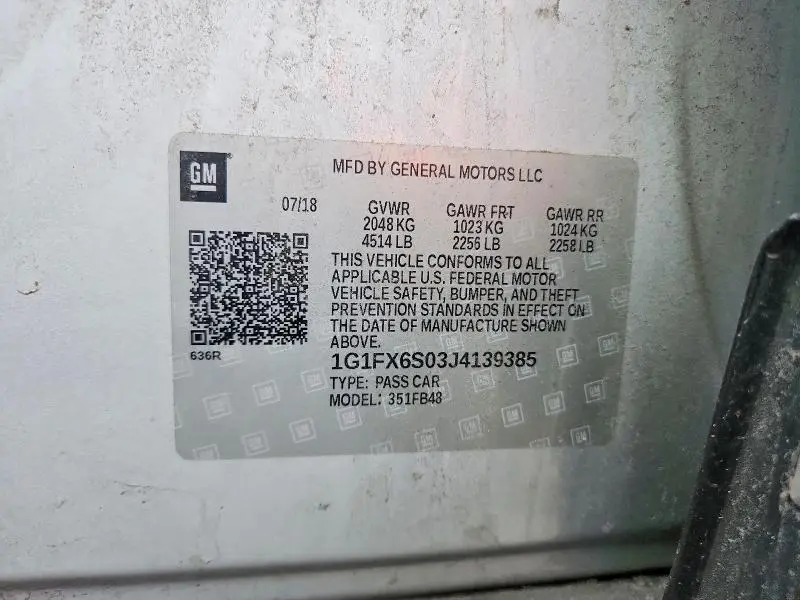 2018 CHEVROLET BOLT EV PREMIER  