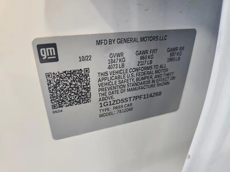 2023 CHEVROLET MALIBU LT  