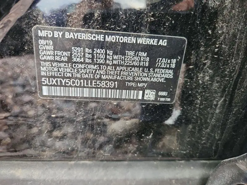 2020 BMW X3 XDRIVE30I  