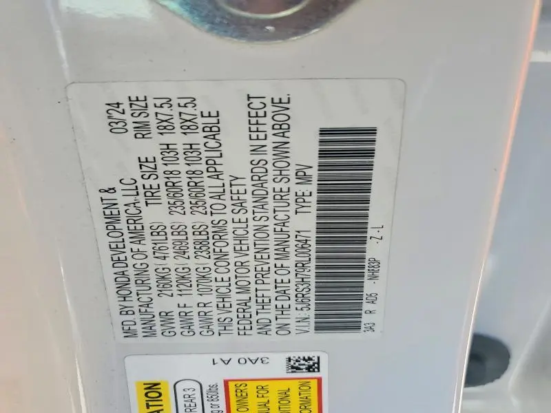 2024 HONDA CR-V EXL  