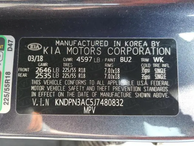 2018 KIA SPORTAGE EX  