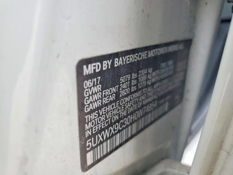 2017 BMW X3 XDRIVE28I  