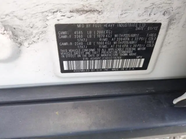 2013 SUBARU OUTBACK 2.5I LIMITED  