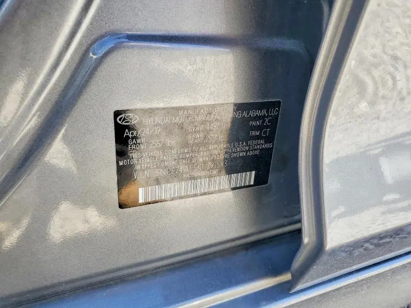 2019 HYUNDAI SONATA SE  