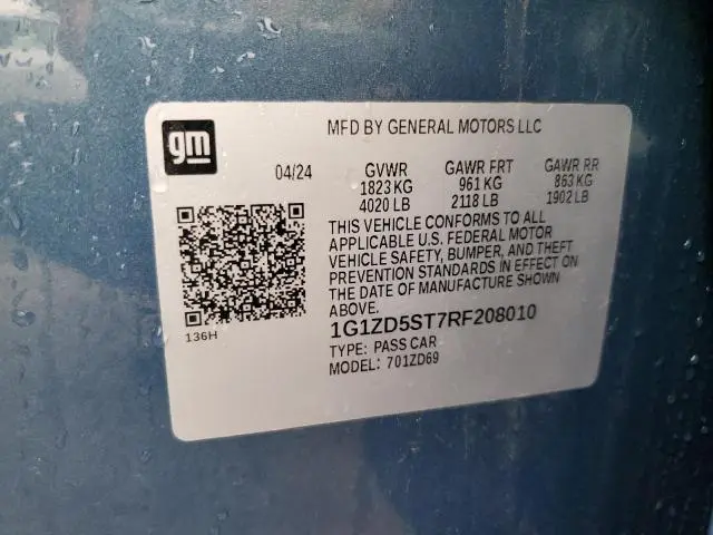 2024 CHEVROLET MALIBU LT  