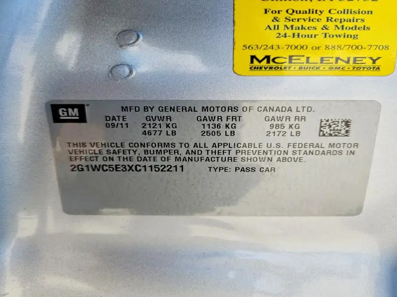 2012 CHEVROLET IMPALA LTZ  