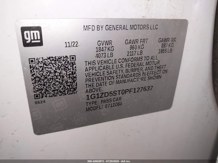 2023 CHEVROLET MALIBU FWD 1LT
