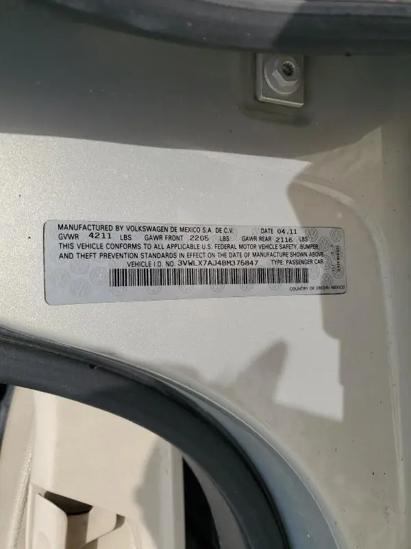 2011 VOLKSWAGEN JETTA SEL