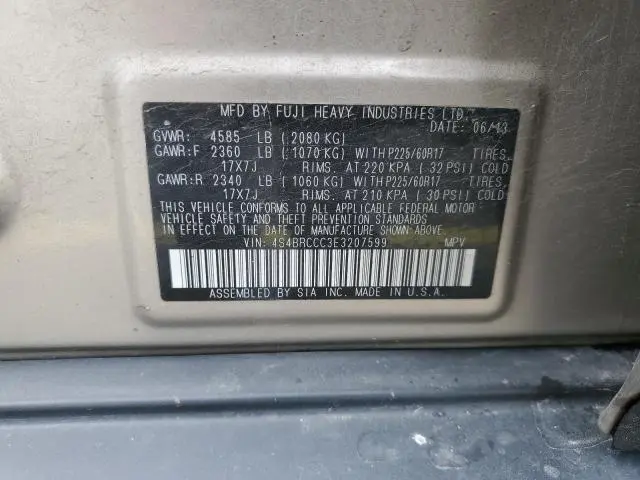 2014 SUBARU OUTBACK 2.5I PREMIUM  