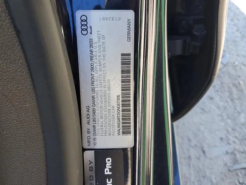 2016 AUDI A7 PREMIUM PLUS  