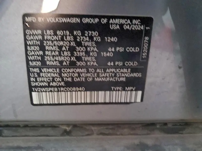 2024 VOLKSWAGEN ID.4 PRO S  