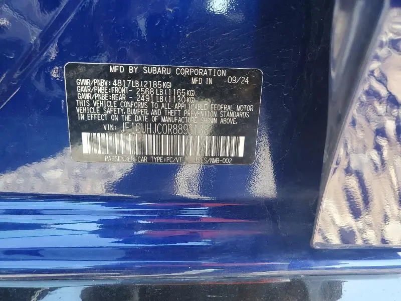 2024 SUBARU IMPREZA RS  