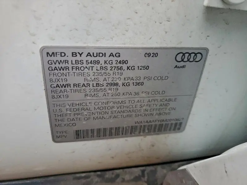 2021 AUDI Q5 PREMIUM  