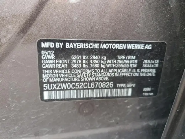 2012 BMW X5 XDRIVE35D  