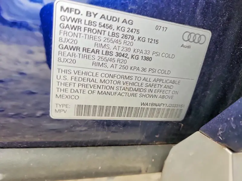 2018 AUDI Q5 PREMIUM PLUS  