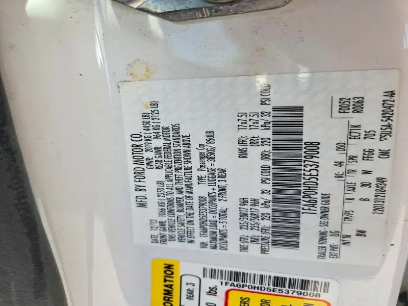 2014 FORD FUSION SE  