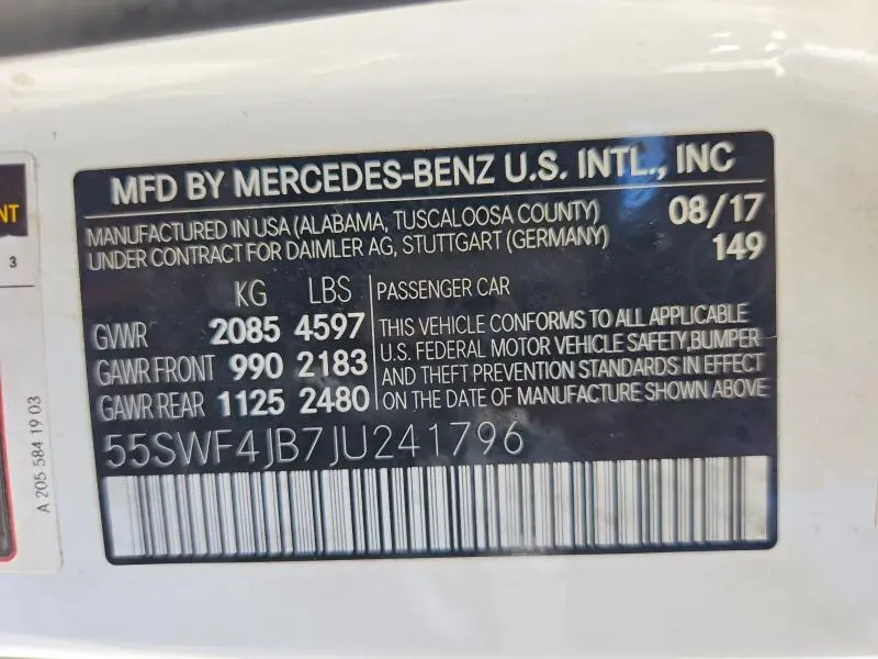 2018 MERCEDES-BENZ C 300  