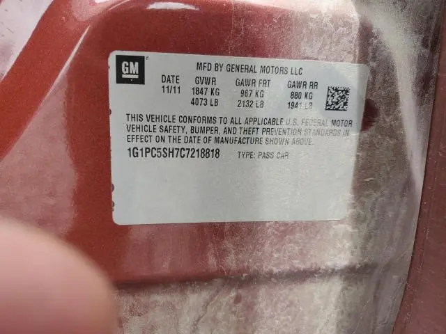2012 CHEVROLET CRUZE LS