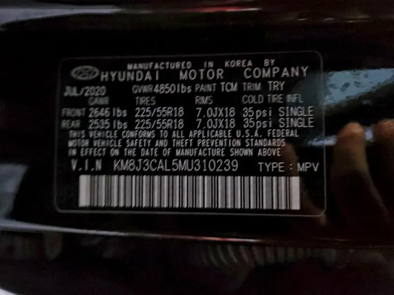 2021 HYUNDAI TUCSON LIMITED  