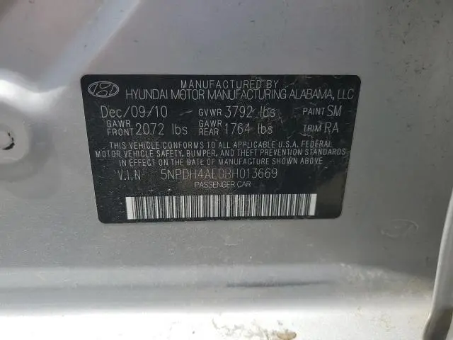 2011 HYUNDAI ELANTRA GLS  