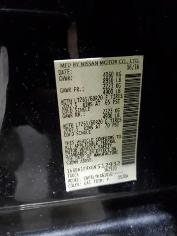 2016 NISSAN TITAN XD SL  