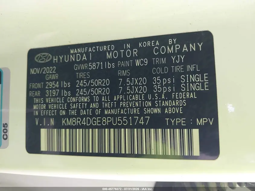2023 HYUNDAI PALISADE SEL