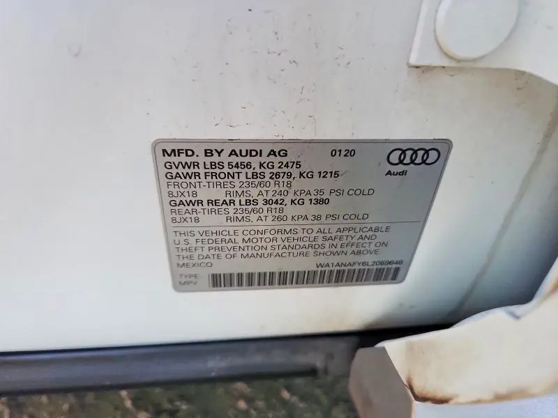 2020 AUDI Q5 PREMIUM  