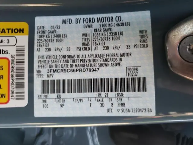 2023 FORD BRONCO SPORT OUTER BANKS  