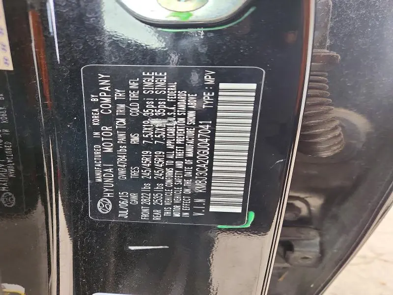 2016 HYUNDAI TUCSON LIMITED  