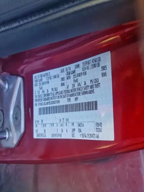 2014 FORD ESCAPE TITANIUM  