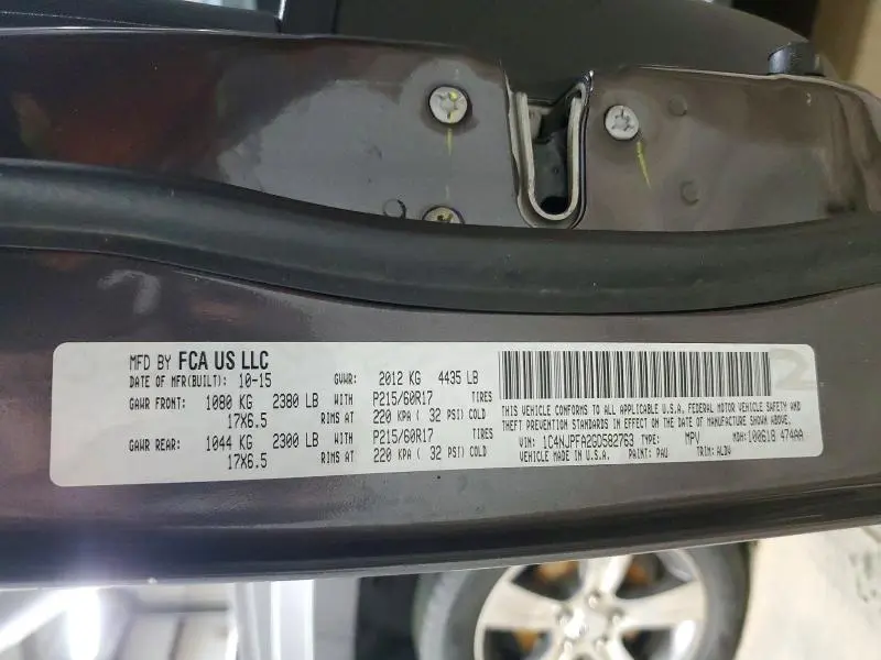 2016 JEEP PATRIOT LATITUDE  