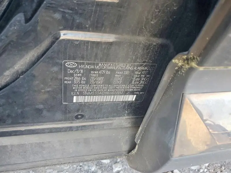 2019 HYUNDAI SANTA FE SEL 2.4L  