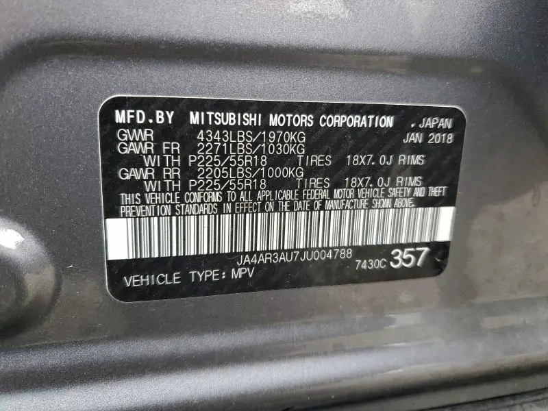 2018 MITSUBISHI OUTLANDER SPORT ES  