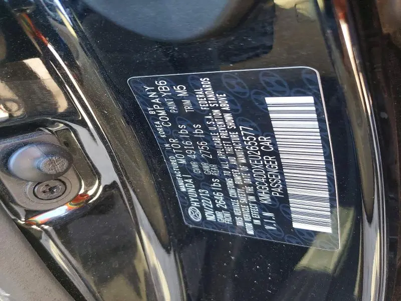 2014 HYUNDAI GENESIS 3.8L  