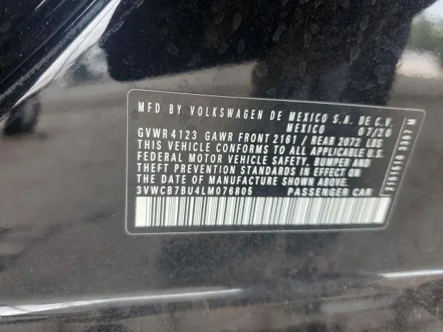 2020 VOLKSWAGEN JETTA S  