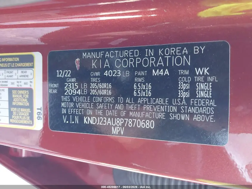 2023 KIA SOUL LX