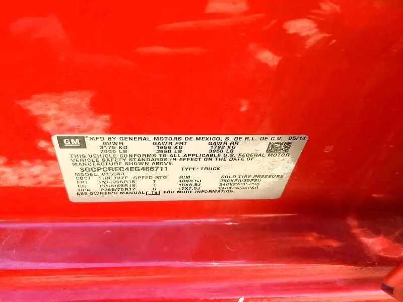 2014 CHEVROLET SILVERADO C1500 LT  