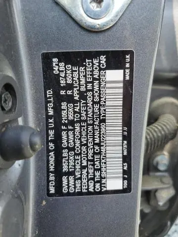 2018 HONDA CIVIC SPORT  