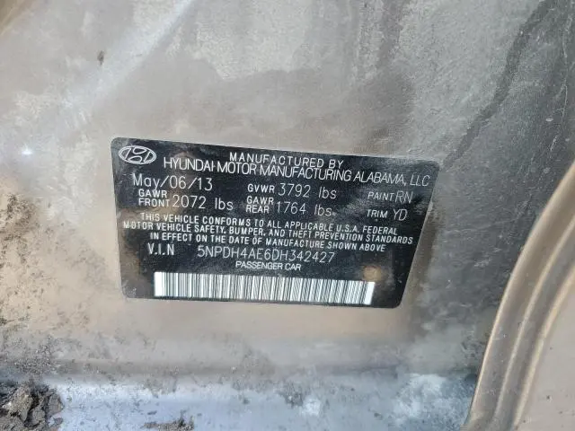 2013 HYUNDAI ELANTRA GLS