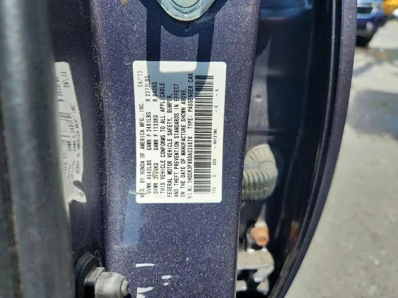 2013 HONDA ACCORD EXL  