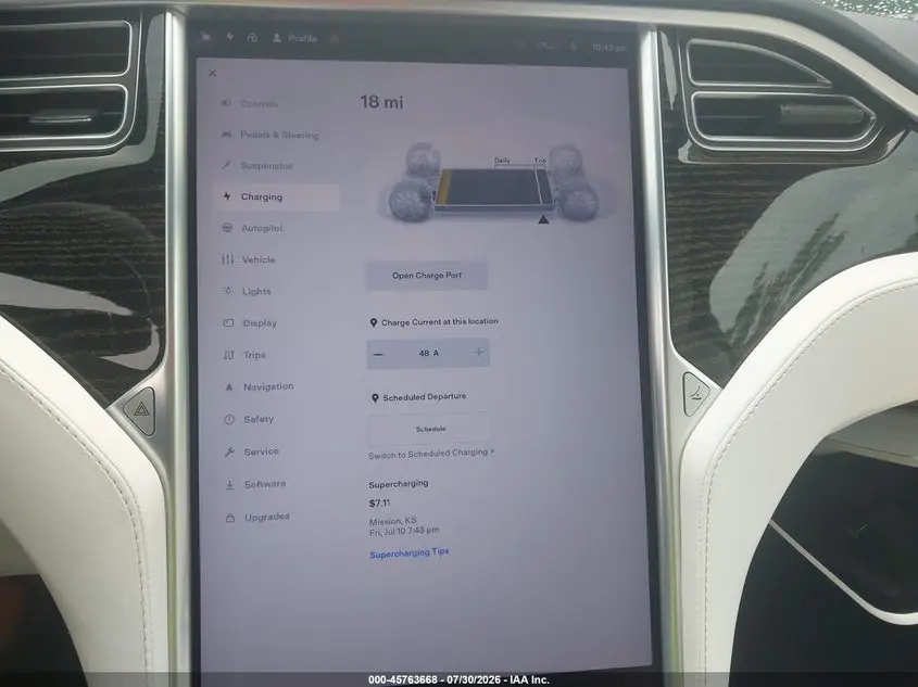 2017 TESLA MODEL S 60/75