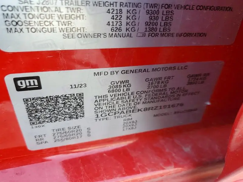 2024 CHEVROLET SILVERADO C1500 CUSTOM  