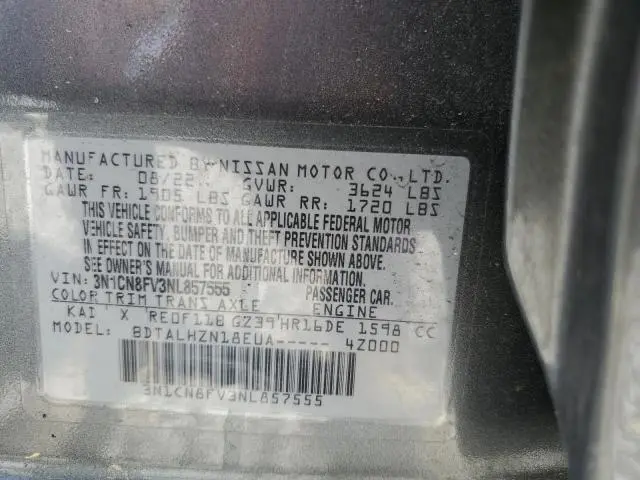 2022 NISSAN VERSA SR  