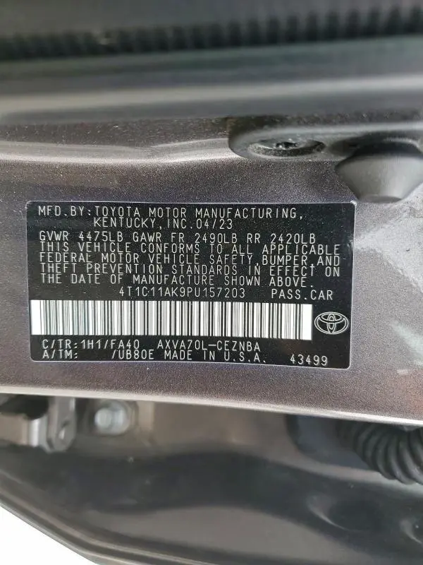 2023 TOYOTA CAMRY LE  