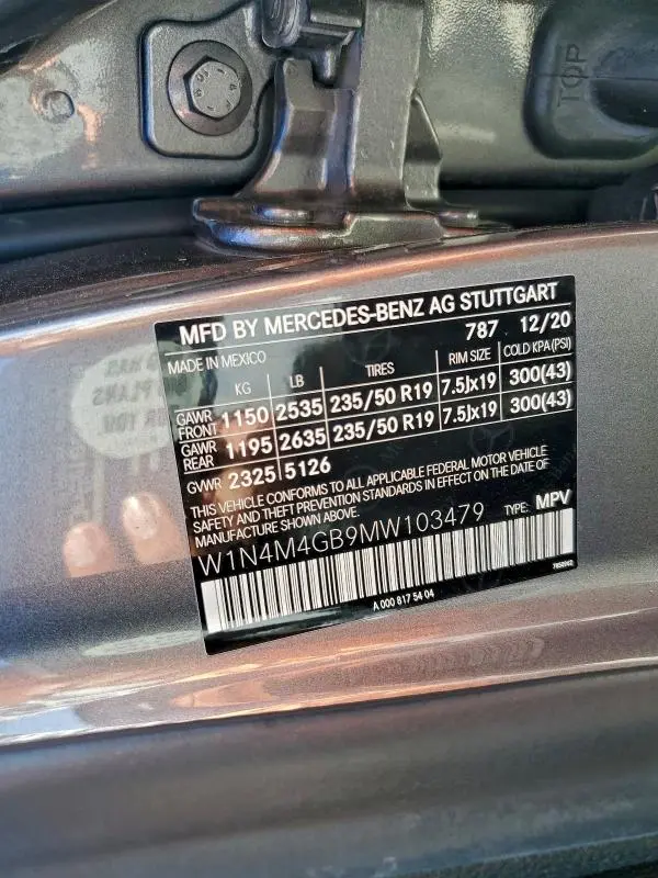 2021 MERCEDES-BENZ GLB 250  