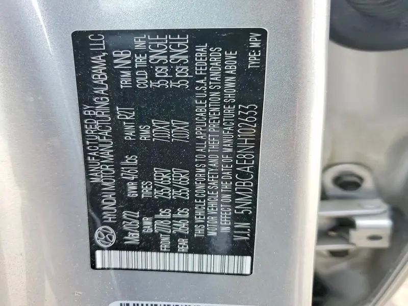 2022 HYUNDAI TUCSON SEL  