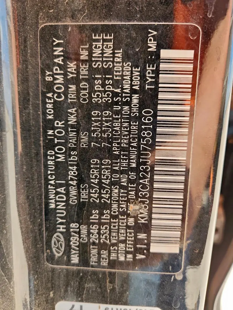 2018 HYUNDAI TUCSON VALUE  