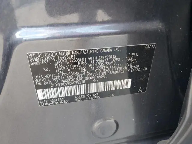 2013 TOYOTA RAV4 LIMITED  