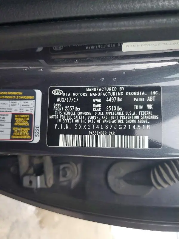 2018 KIA OPTIMA S  